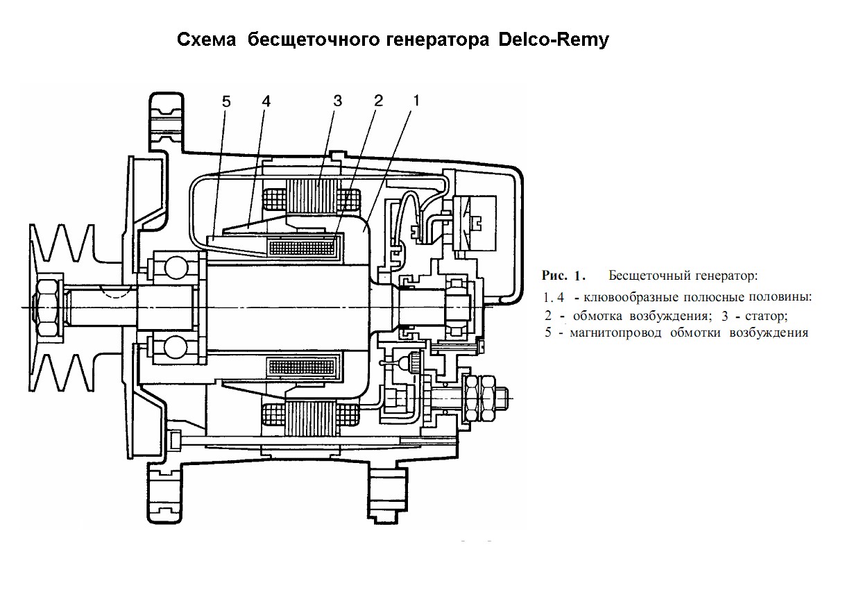 схема генератора Delco